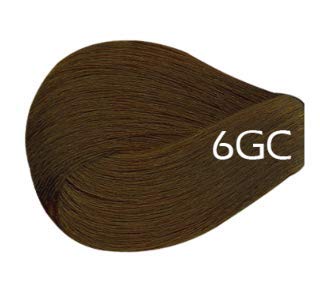Vivitone Permanent Cream Color (6GC Dark Golden Copper) 3oz. - 100% Grey Coverage, Long Lasting Shine, Made in Italy.