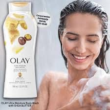 Olay Ultra Moisture Shea Butter Body Wash, 23.6 Ounce (Pack of 4)