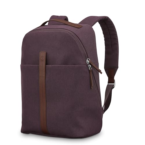 Samsonite Virtuosa Carry-On Travel Backpack with Padded Laptop Sleeve, Merlot