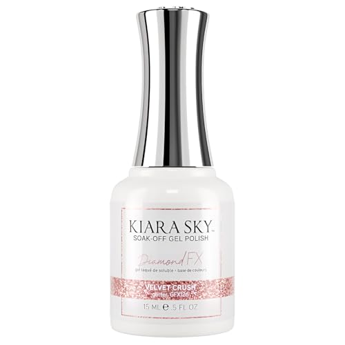 KIARA SKY Soak Off Gel Nail Polish DIAMOND FX 0.5 fl oz, VELVET CRUSH (GFX126) Beauty & Personal Care KIARA SKY