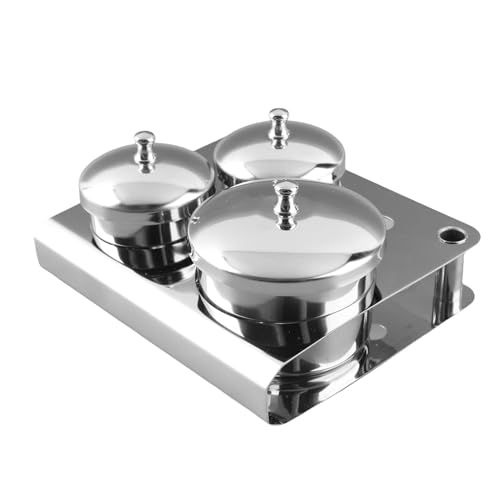Nail Liquid Container, Mini Stainless Steel Dish Pot Liquid Powder Cup Lid Bowl Nail Art Tools Acrylic Nail Art Equipment Mini Bowl Cup Tray Pot Beauty & Personal Care Zerone