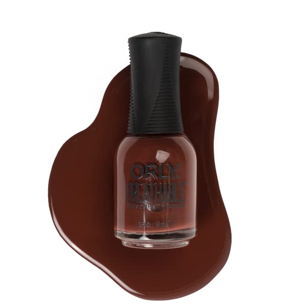 ORLY Nail Polish 'Double Espresso' | Chestnut Brown Creme Nail Lacquer from FLAWLESS ORLY Breathable Collection | 0.6 fl oz Beauty & Personal Care Orly