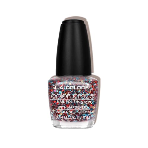 L.A. COLORS Color Craze Nail Polish, Confetti CNP548