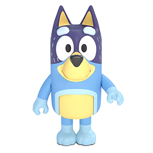 Bluey Family 4-Pack Figures – Bluey, Bingo, Mum & Dad, Poseable Collectible Toys for Kids, Cake Toppers, Gift for Toddlers Ages 3+
