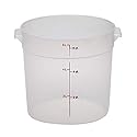 Cambro RFS6PP190 6 Qt Round Container Wirh RFSC6PP190 Translucent Lid
