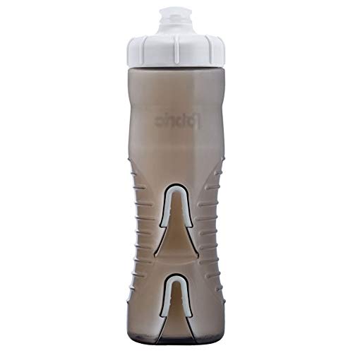 Fabric Cageless Water Bottle, 750ml, Smoke/White