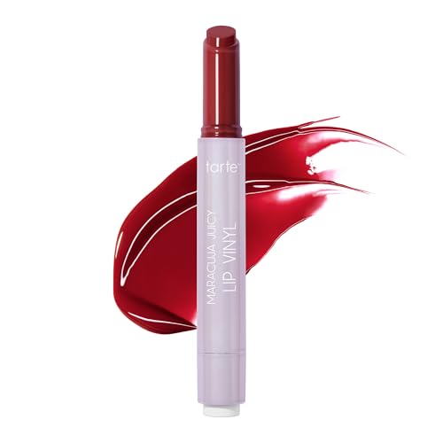 tarte maracuja juicy lip vinyl gloss - Hydrating & Volumizing Lipgloss Balm with Hyaluronic Acid, Vitamin E to Plump & Moisturize, Vegan