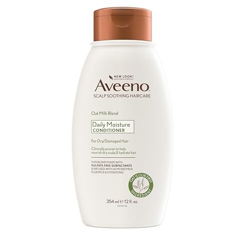 Aveeno Oat Milk Blend Moisturizing Conditioner, Ultra-Hydrating, for Dry, Damaged Hair, 12 fl oz Beauty and Personal Care Aveeno Default Title