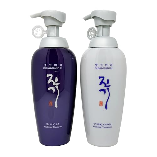 Daeng Gi Meo Ri - Jin Gi Vitalizing Shampoo And Conditioner Set 16.9 FL OZ/ 500 ML(Each) Anti Dandruff and Itchiness, Stopper Set