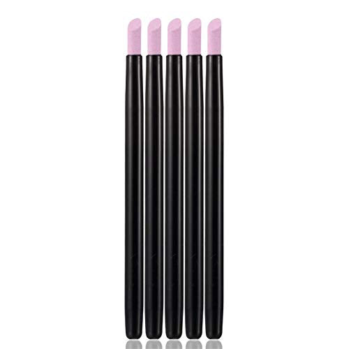 Yimart 5PCS Stone Sanding Nail File Tools Nail File Cuticle Remover Trimmer Buffer Pedicure Pen Washable Manicure Tool Nail Salon Makeup Cosmetic Tool