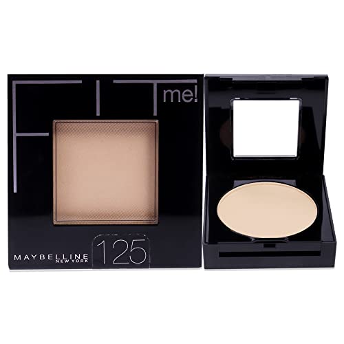 Maybelline New York Fit Me Set + Smooth Powder Makeup, Natural Beige, 0.3 oz.