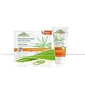 CORPORE SANO SMOOTH ALOE VERA/LIME FACIAL SCRUB + 2 ALOE VERA/SAGE FACE MASK -BIO CERTIFIED EXTRACT -Imported from Spain-