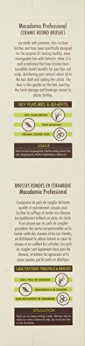 Macadamia Professional Hot Curling Boar Hair Brush, 43 mm