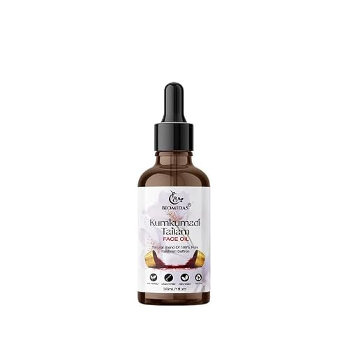 THRU Kumkumadi Tailam, With Pure Kashmiri Saffron For Skin Lightening, Healthy & Glowing Skin 30ML