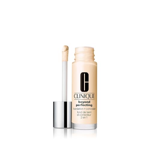 Clinique Beyond Perfecting Lightweight Liquid Foundation + Concealer For Dry Combination to Oily Skin Types | Full Coverage + Natural Matte Finish