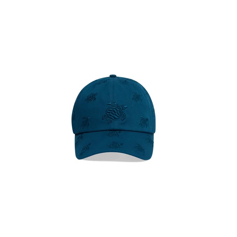Embroidered Cap Turtles All Over, One Size, Navy