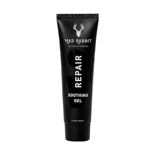 Mad Rabbit Tattoo Aftercare Soothing Gel & Moisturizer As Seen on Shark Tank - Premium Tattoo Supplies for New Tattoo Care, Anti-Itch - Tattoo Care Beauty and Personal Care Mad Rabbit Default Title