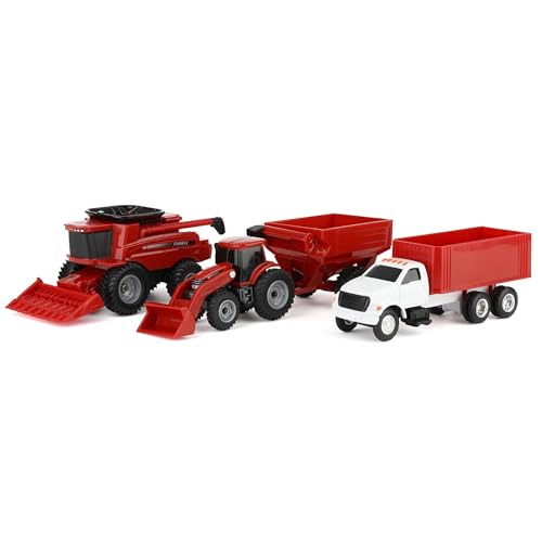 ERTL 1/64 Collect N Play Case IH Harvest 4 Piece Set ZFN47004