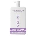 Native Body Wash for Women & Men, Lilac & White Tea, 36 oz Pump Bottle, Sulfate-Free & Gentle