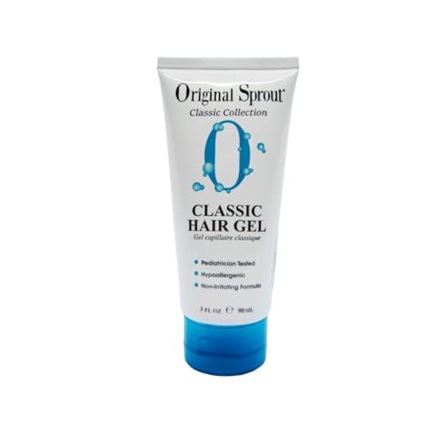 Original Sprout Classic Hair Gel, Frizz Control Hair Care with Medium Hold, Hydrate and Tame Flyways, Hair Gel for Men and Women, 4 oz Bottle