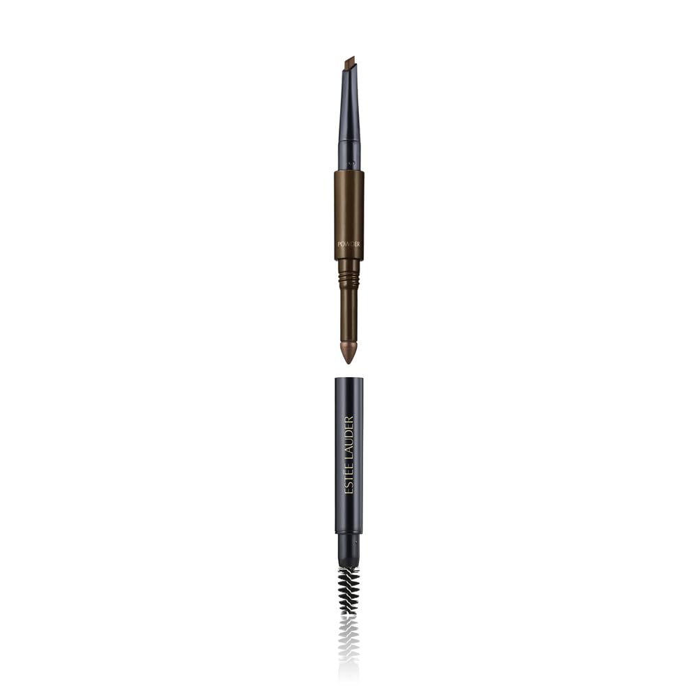 Estée Lauder The Brow Multi-Tasker 3-in-1 Tool | Eyebrow Pencil, Powder and Brush, 06 Chestnut