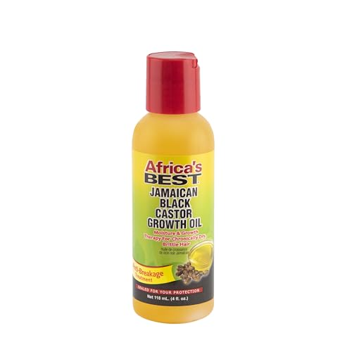 Africa's Best - Jamaican Black Castor Growth Oil, High in Vitamin E, Minerals and Proteins, Help Repair Dry Scalp, Split Ends, Thinning hair