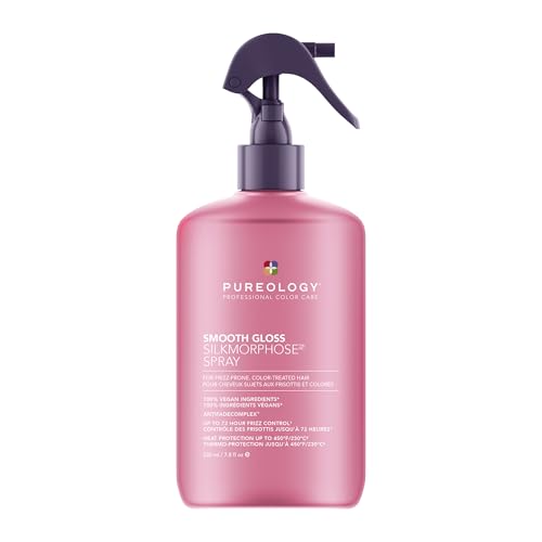 Pureology Smooth Gloss Silkmorphose Spray - Heat-Activated Leave In Treatment Spray, Frizz Control & Humidity Protection, Adds Hair Shine, Beauty and Personal Care Pureology Default Title