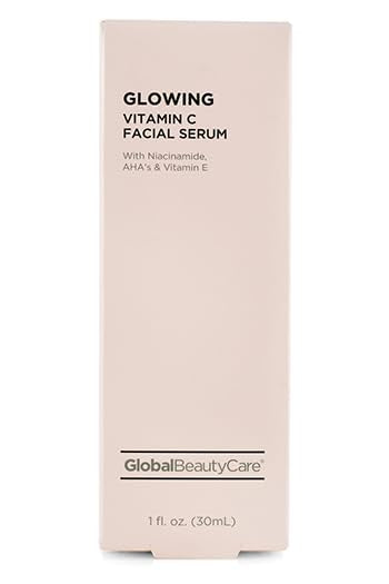 Global Beauty Care Vitamin C Skincare Set - Facial Cleanser (2.5oz), Facial Serum (1oz), Eye Cream (0.5oz), Skin Cream (1.7oz) - with Niacinamide
