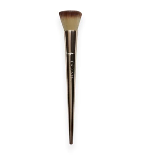 F.A.R.A.H® Flat Foundation Brush 615F - Vegan Bristles, Precision Foundation Application for an Airbrushed Finish