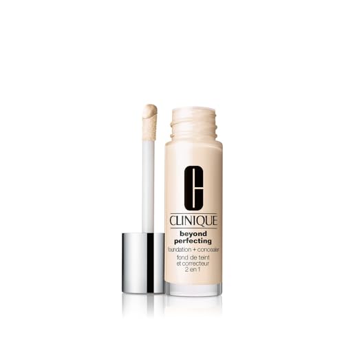 Clinique Beyond Perfecting Lightweight Liquid Foundation + Concealer For Dry Combination to Oily Skin Types | Full Coverage + Natural Matte Finish