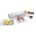 FoodSaver Compact Vacuum Sealer Machine with Airtight Bags and Roll - Ideal for Sous Vide and Airtight Food Storage, White