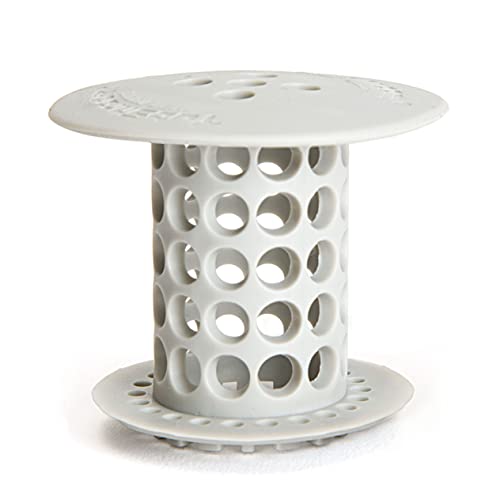 TubShroom Tub Hair Catcher Protector, Fits 1.5" - 1.75" Drain, Gray