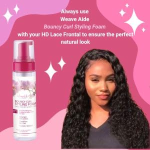 Weave Aide Bouncy Curl Styling Mousse - 8 oz. Frizz Control for Curl Definition and Enhancement, Anti-Frizz Formula