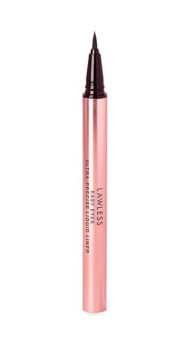 Lawless Women's Easy Eyes Ultra Precise Liquid Liner, Caviar, Black, 0.011 Fl Oz