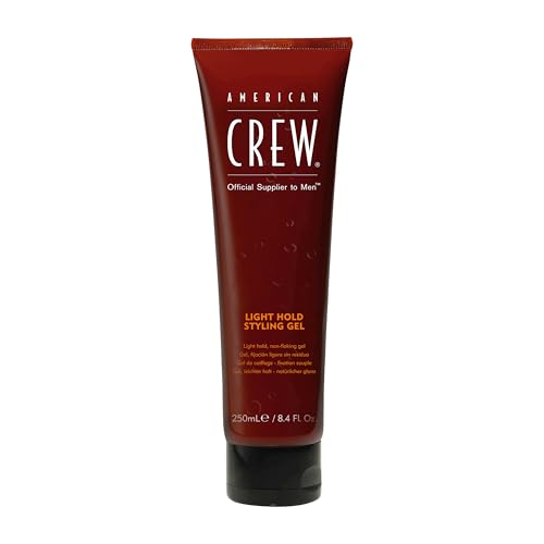 American Crew Men's Hair Gel, Light Hold with Low Shine, Styling Product Gift for Him, 8.4 Fl Oz