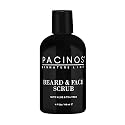 Pacinos Shave System, Beard and Face Scrub, Men's Skin Care, Best Organic Natural Shampoo, Aloe Vera and Tea Tree Extract, Removes Impurities, 4 oz