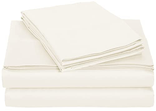 Harper Lane Solid White 4-Piece Sheet Set Queen