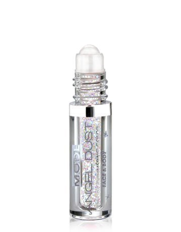 Mode Angel Dust Roll On Glitter Electric Rainbow - Iridescent Confetti Sparkling High Performance 3D Loose Glitters for Face and Body, Spill Proof