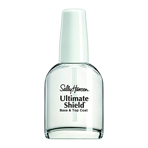 Sally Hansen Nail Treatment Ultimate Shield® Base & Top Coat | Strengthens & Protects Nails | Long-Lasting Clear Finish | Nail Strengthener