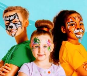 face and body 12 primary colors washable paint
