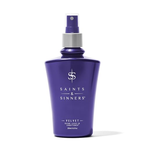 Saints & Sinners Award-Winning Velvet Divine Leave-In Conditioner Spray. Helps Dry, Frizzy, Coarse, Tangled, & Damaged Hair. Adds Moisture & Shine