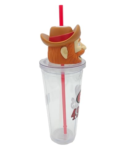 Pegasus Sports NFL San Francisco 49ers Mascot Lid 24oz Sipper