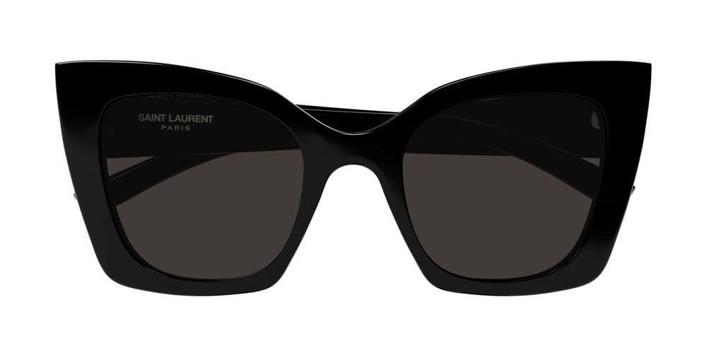 Saint Laurent Women's SL 552 Ultra Cat Eye Sunglasses, Black-Black-Black, One Size
