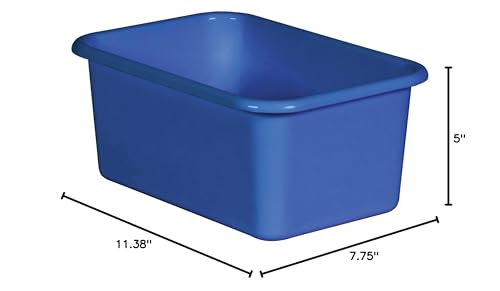 Teacher Created Resources® Blue Small Plastic Storage Bin