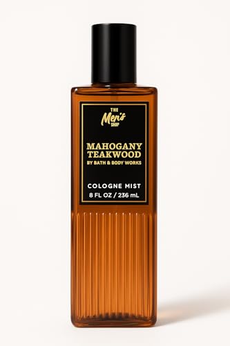 Bath & Body Works Mahogany Teakwood Cologne Mist - 8 fl oz | Mahogany, Black Teakwood & Lavender Scent