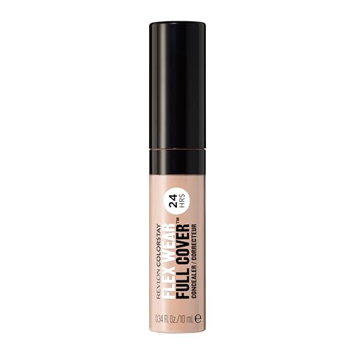 Revlon ColorStay Flex Wear, Full Cover Non-Creasing Concealer, Infused with Hyaluronic Acid & Vitamin E, Flexible Longwear, 010 Vanilla, 0.34 Fl Oz