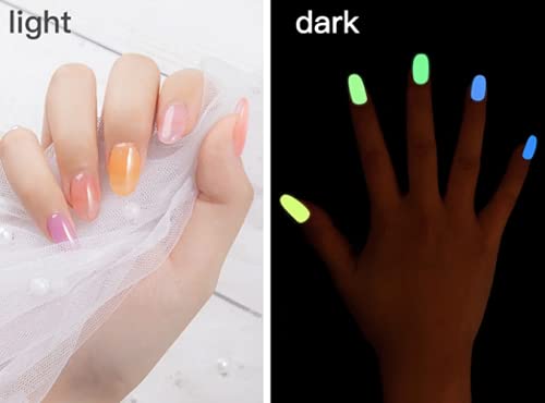 Cre8tion Glow in The Dark Soak Off Top Coat Gel Polish led uv lamp needed Curing Nail Art Nail Polish
