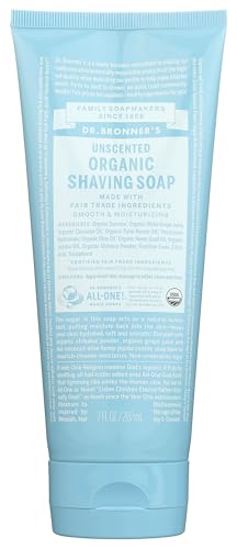 Dr. Bronner's Magic Organic Shaving Soap Gel Unscented 7 fl oz