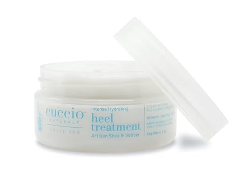 Cuccio Pedicure Hydrating Heel Treatment - Intensive Moisturizer with Argan Oil and Urea for Dry, Cracked Heels, Non-Greasy, Fast-Absorbing