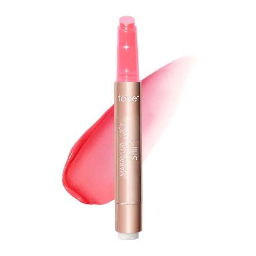 tarte maracuja juicy lip shift - Hydrating & Volumizing Lip Plumper Gloss Balm, Hyaluronic Acid, pH-Powered Plumping Lipgloss, High Shine Finish